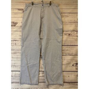 John Blair Fine Menswear Blue and White Seersucker Pants Men's Size 36M‎